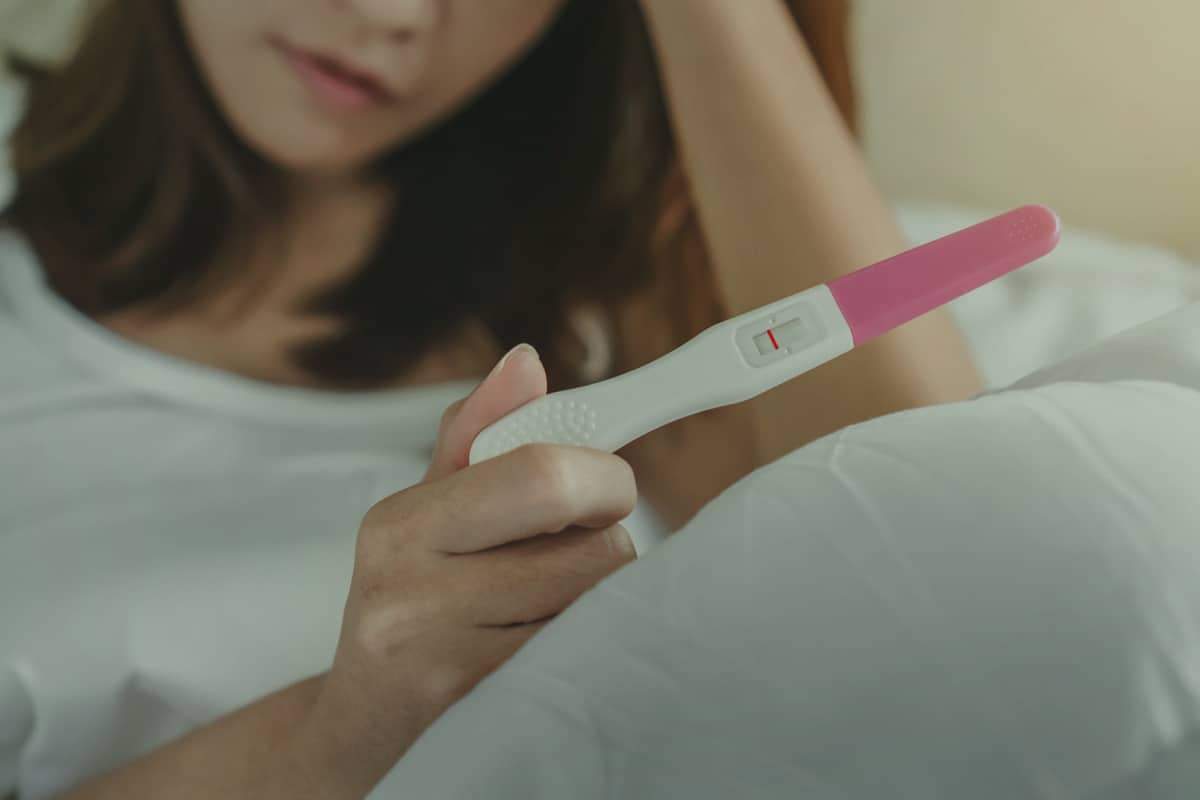 اختبار الحمل سلبي مع الحمل الصحي لدينا
